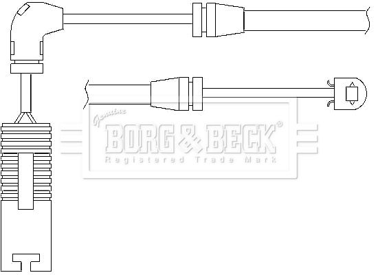 BORG & BECK Kulumisenilmaisin, jarrupala BWL3012